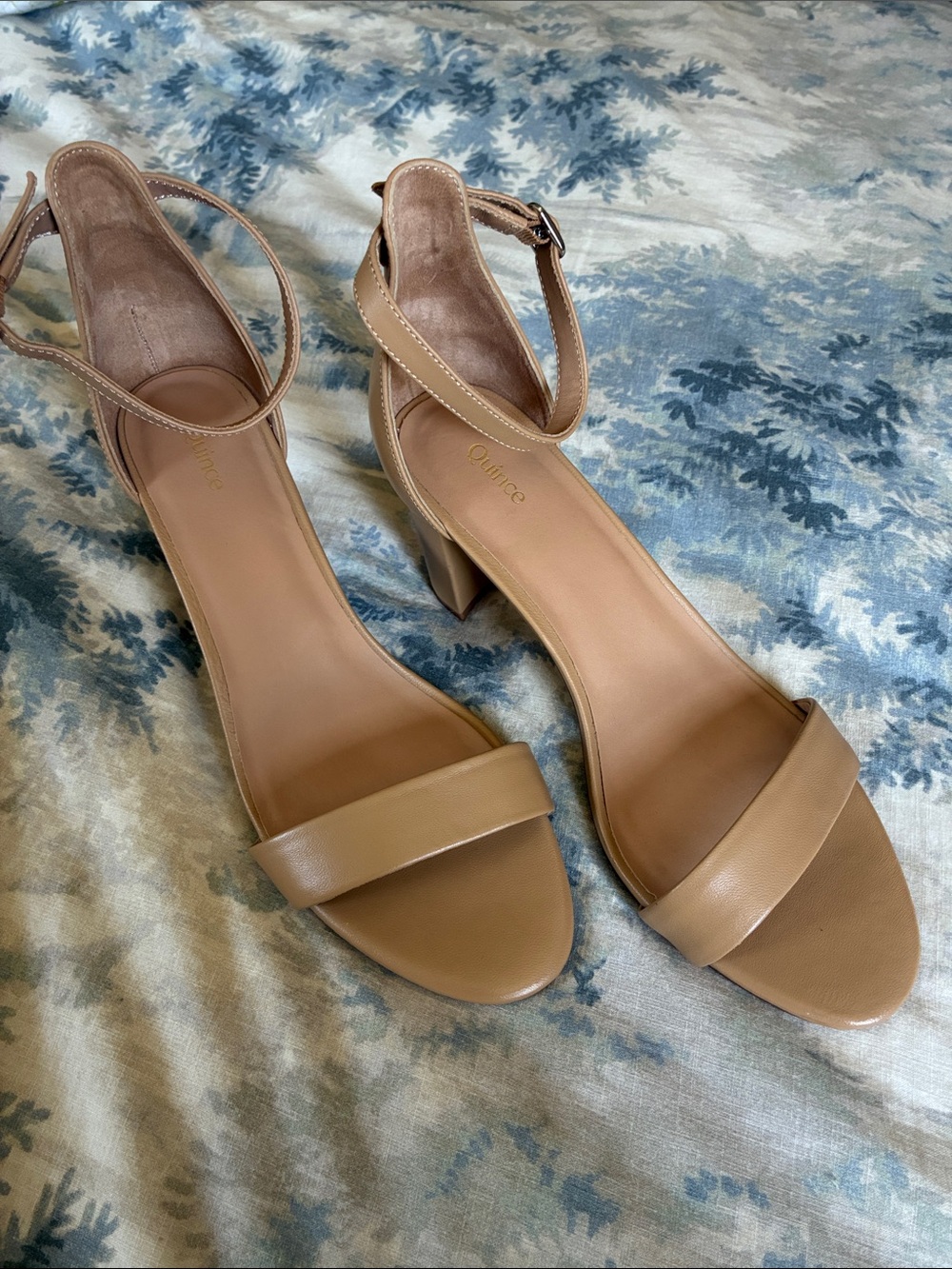 Quince Italian Leather Block Heels